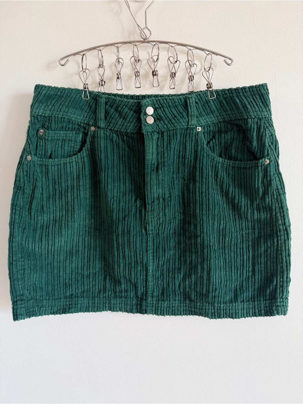 BDG Forest Green Corduroy Mini Skirt